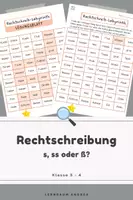 Vorschau - Stationenlernen - Rechtschreib-Labyrinth s, ss oder ß | Deutsch 3.-4. Klasse | Rechtschreibung - Deckblatt