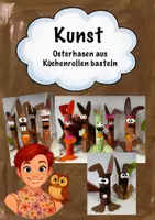 Vorschau - Mal- und Bastelvorlagen - Osterhasen Aus Küchenrollen - Deckblatt