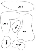Vorschau - Mal- und Bastelvorlagen - Osterhasen Aus Küchenrollen - Seite 1