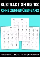 Vorschau - Arbeitsblätter - Subtraktion bis 100 ohne Zehnerübergang | 15 Arbeitsblätter | Klasse 2-3 | mit Lösungen - Deckblatt