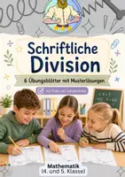Vorschau - Arbeitsblätter - Schriftliche Division 4. Klasse | Übungsblätter Mathematik - Deckblatt