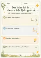 Vorschau - Arbeitsblätter - Reflexionsheft vor den Sommerferien – Motivation, Stärken & Klassengemeinschaft für Klasse 3–6 - Seite 2