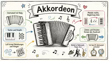 Vorschau - Arbeitsblätter - Arbeitsblatt "Akkordeon" + Onlineübung & MP3 + Mindmap + Infografik - Seite 1