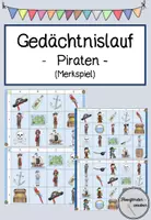 Vorschau - Spiele - Gedächtnislauf / Merklauf Piraten - Deckblatt