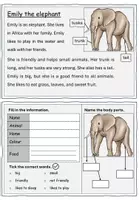 Vorschau - Stationenlernen - Zoo/wild animals - reading comprehension - Seite 3