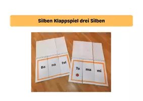 Vorschau - Spiele - Silben Klappspiel dreisilbige Wörter - Seite 1