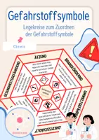 Vorschau - Spiele - Gefahrensymbole (Sicherheitsbelehrung) - Legekreis - Deckblatt