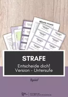 Vorschau - Arbeitsblätter - Strafe ⎮ Spiel - Entscheide dich für Klasse 5 und 6 - Deckblatt