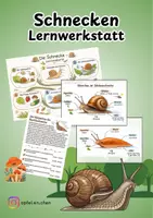 Vorschau - Arbeitsblätter - Schnecken - Deckblatt