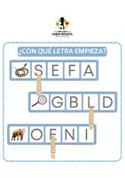Vista previa - Unidades / Secuencias / Situaciones de Aprendizaje - ¿CON QUÉ LETRA EMPIEZA? - Portada