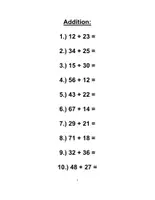 Vorschau - Arbeitsblätter - Mathe Übungsblätter - Addition und Subtraktion (bis 100) - Seite 3