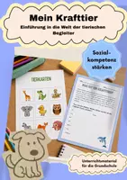 Vorschau - Stundenentwürfe - Krafttiere in der Grundschule - Teil 1 / Klasse 1-4 - Deckblatt