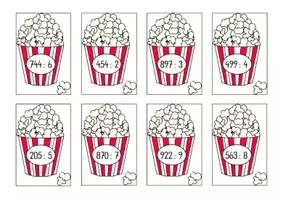 Vorschau - Fördermaterial/Inklusion - Rechnen mit Spaß: Popcorn-Divisionen - Seite 3