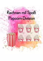 Vorschau - Fördermaterial/Inklusion - Rechnen mit Spaß: Popcorn-Divisionen - Deckblatt
