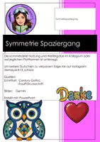Vorschau - Arbeitsblätter - Symmetrie Geometrie Rechenspaziergang - Seite 1