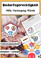 Vorschau - Arbeitsblätter - Formen der Gerechtigkeit: Chancen, Bedarf & Leistung - Seite 1