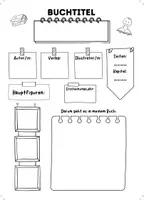 Vorschau - Arbeitsblätter - Buchvorstellung - Deckblatt