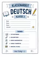 Vorschau - Klassenarbeiten - Materialpaket Klassenarbeiten – Deutsch & Mathe Klasse 3 (mit Lösungen) - Seite 1