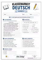 Vorschau - Klassenarbeiten - Materialpaket Klassenarbeiten – Deutsch & Mathe Klasse 3 (mit Lösungen) - Seite 2