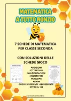 anteprima - Esercizi - MATEMATICA SECONDA ELEMENTARE A TEMA API - Pagina di copertina