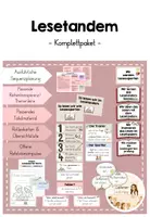 Vorschau - Unterrichtsreihen - Lesetandem – Materialpaket zur Förderung der Leseflüssigkeit & -genauigkeit - Deckblatt