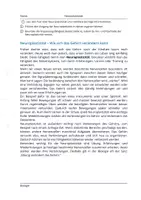 Vorschau - Arbeitsblätter - Neuroplastizität - Biologie 9./10. Klasse - Seite 1