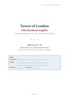 Vorschau - Stundenentwürfe - Breakout Englisch: Tower of London & Collocations – Escape Room (Klasse 9/10) - Seite 1