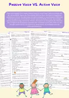 Vorschau - Arbeitsblätter - Active and Passive Voice/ Aktiv & Passiv Arbeitsblätter - Deckblatt