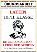 Vorschau - Arbeitsblätter - Latein: Klassenarbeit Caesar (BG VI,14 - Lehren der Druiden) - Deckblatt