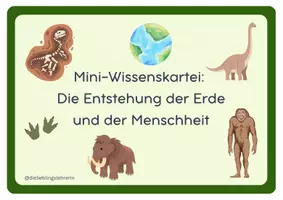 Vorschau - Arbeitsblätter - Entstehung der Erde und der Menschheit - Materialpaket - Seite 1
