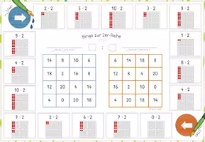 Vorschau - Spiele - 1x1 Bingos: 15 Einmaleins-Bingos mit Anschauungshilfe - Seite 2