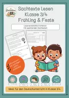 Vorschau - Arbeitsblätter - FREEBIE Sachtexte lesen - Der Frühling - Klasse 3 und 4 - Deckblatt