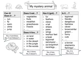 Vorschau - Spiele - Guessing game: My mystery animal - Language help - Seite 2