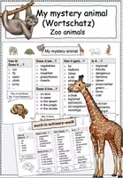Vorschau - Spiele - Guessing game: My mystery animal - Language help - Deckblatt