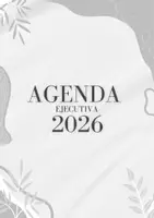Vista previa - Para docentes: organización, planificación y formación - Agenda Ejecutiva 2026: (Editable en Canva | A4 y A5) - página 1