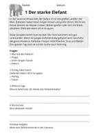 Vorschau - Stundenentwürfe - Lesetraining Tiere Afrikas | Leseverständnis Klasse 3 - Seite 3