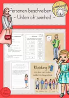 Vorschau - Stundenentwürfe - Personenbeschreibung Unterrichtseinheit - Deckblatt