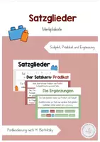 Vorschau - Poster - Satzglieder - Merkplakate (Subjekt, Prädikat) - Deckblatt