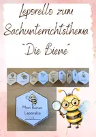 Vorschau - Arbeitsblätter - Leporello die Biene Sachunterricht - Deckblatt