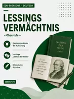 Vorschau - Stundenentwürfe - Escape Room Deutsch: Die Epoche der Aufklärung und Lessing (Oberstufe) - Deckblatt