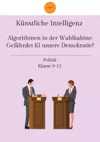 Vorschau - Arbeitsblätter - Künstliche Intelligenz: Gefährdet KI unsere Demokratie? - Deckblatt