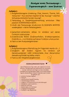Vorschau - Merkblätter - Stuktur Textauszug Analyse - Deckblatt