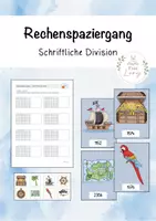 Vorschau - Arbeitsblätter - Rechenspaziergang - schriftliche Division - Deckblatt