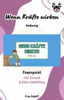 Vorschau - Stundenentwürfe - PPT & Stundenentwurf Reibung inkl Lösungen - Wenn Kräfte wirken Teil 5 - Physik - Deckblatt