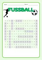 Vorschau - Arbeitsblätter - Suchsel: Fußball (mit Differenzierung und Lösung) - Seite 3