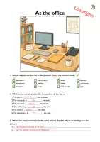 Vorschau - Arbeitsblätter - At the Office - Worksheets (prepositions of place) - Seite 3