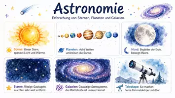 Vorschau - Arbeitsblätter - Arbeitsblatt zum Thema "Astronomie" + Onlineübung & MP3 + Infografik - Seite 2