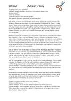 Vorschau - Anderer Materialtyp - Störtext zum Reinrufen des Jugendwort "Schere" - Sorry - Seite 1