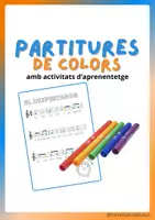 Vista previa - Hojas de trabajo - PARTITURES DE COLORS: El Despertador. Amb activitats - Portada