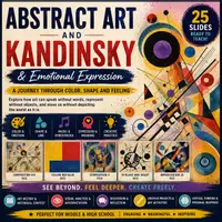 Vorschau - Präsentationen/Tafelbilder - Abstract Art & Kandinsky Presentation | Color, Emotion & Visual Expression - Deckblatt